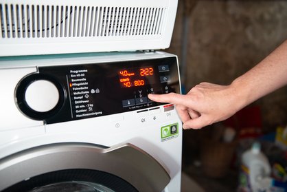 Waschprogramm auswählen